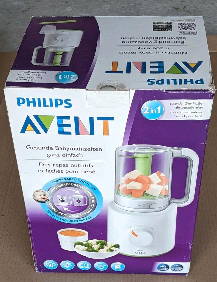 AVENT 2 in 1 Dampfgarer und Mixer Zubereitung Babynahrung in Weißenfels