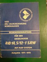 Bedienungsanleitung für Dieselmotor 4VD 14,5/12-1 SWR Sachsen-Anhalt - Kemberg Vorschau