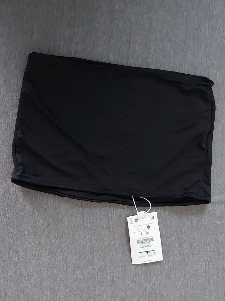 Größe L, Bershka - Top, Bandeau, schwarz in Taunusstein