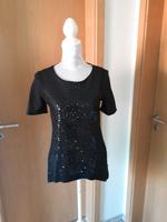 Neu von Zero Bluse Shirt Pailletten Größe M / 38 schwarz Mecklenburg-Vorpommern - Stralsund Vorschau