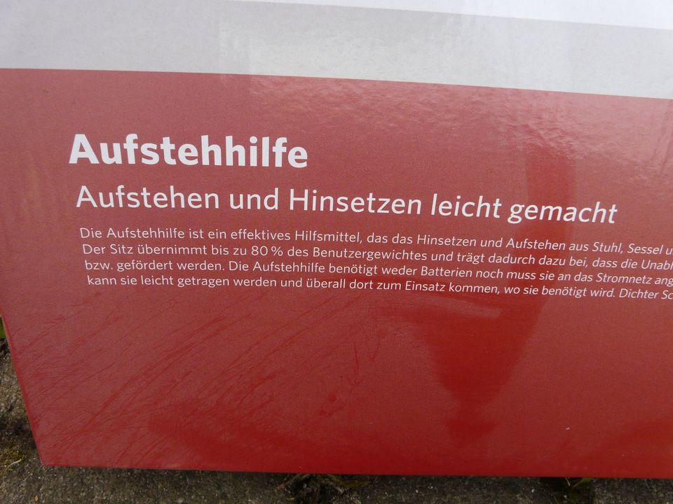 Aufstehhilfe unbenutzt Russka eintellbar auf das Gewicht in Schwäbisch Gmünd