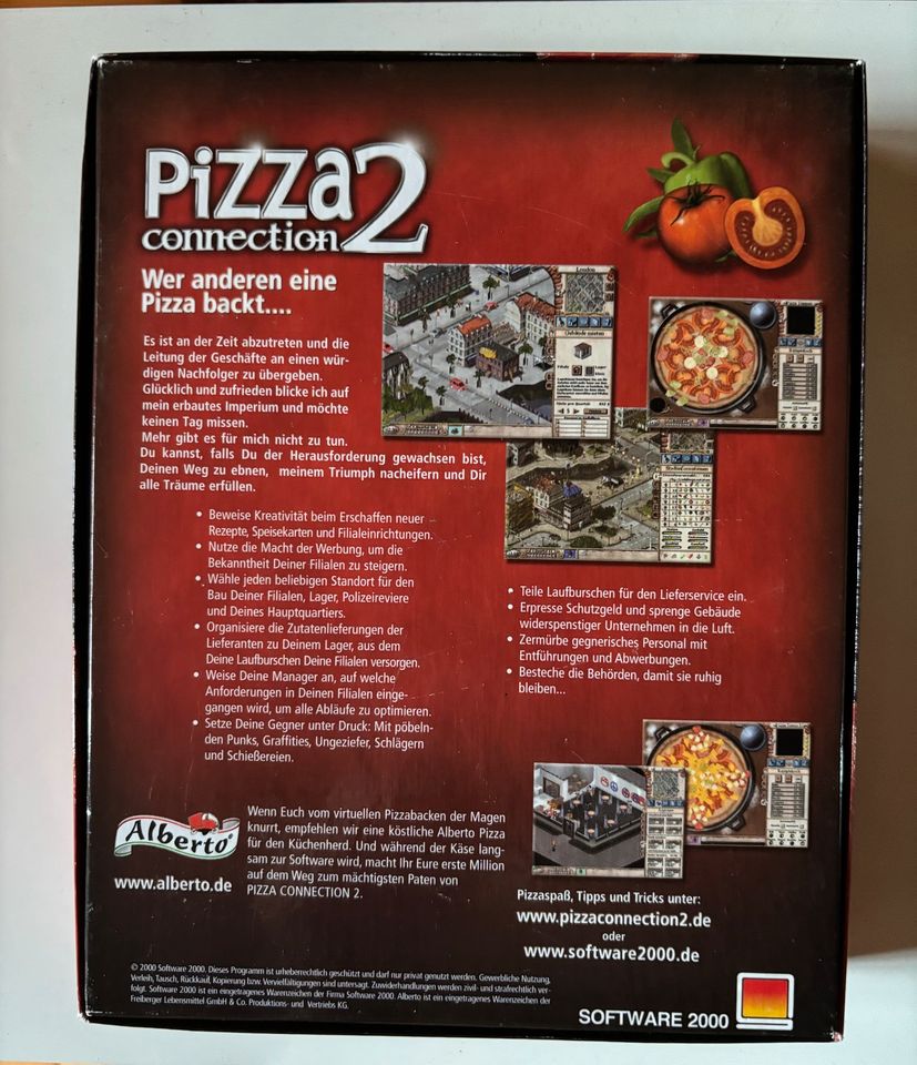 Pizza connection 2  PC Spiel in Big Box OVP in Lilienthal