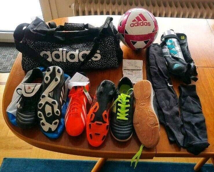 Fußballset + Bild1 + Bild2 + u.a. Adidas + Einzelverkauf möglich in Eberbach