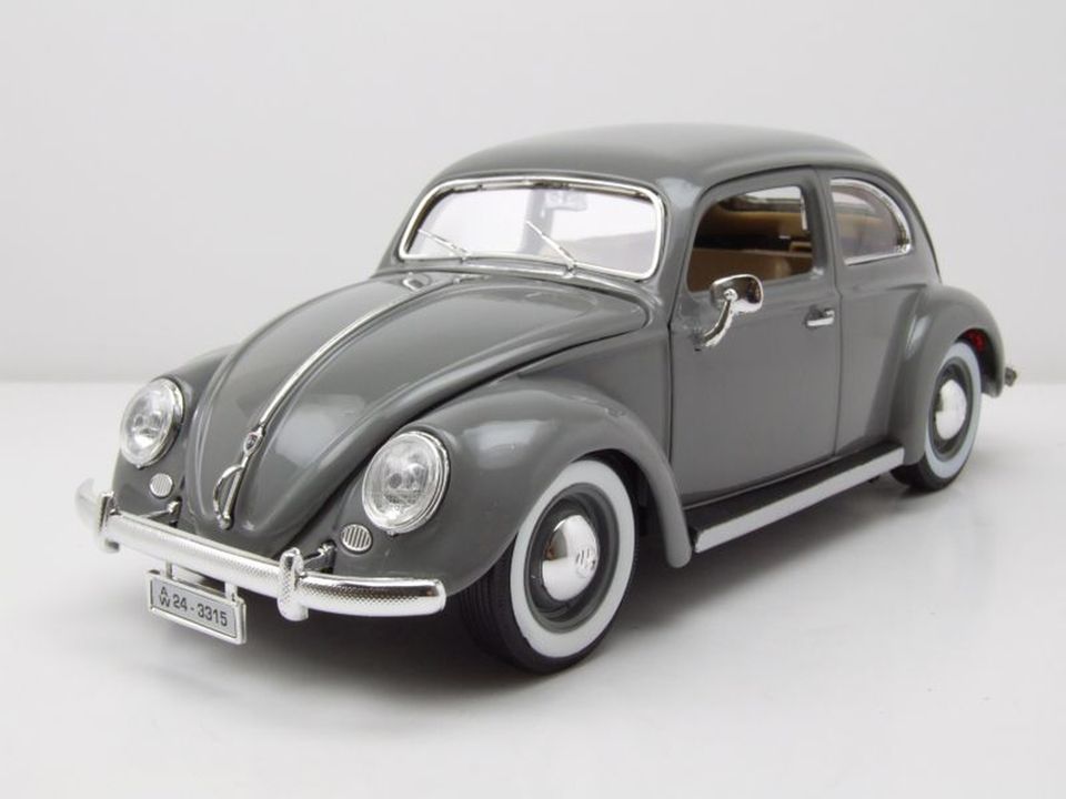 Bburago 18-12029 - Modellauto Volkswagen Käfer-Beetle 1955 (grau, in Duisburg