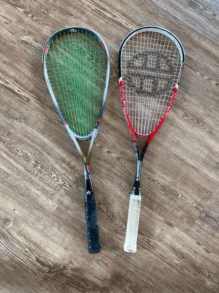 2x Squash Schläger in Rot am See