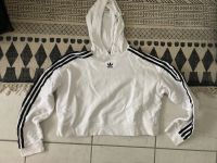 Adidas crop Hoodie weiß M neuwertig Nordrhein-Westfalen - Kevelaer Vorschau