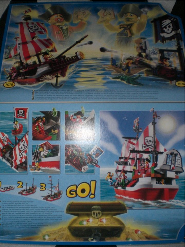 Lego 7075 Piratenschiff + 7071 und 7072 mit OVP und Anleitung in Frankfurt am Main