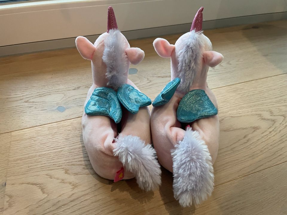 Wie neu!Spiegelburg kuschlige Einhorn Hausschuhe 29/30 in Loffenau