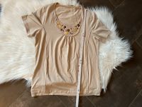 Damen beige T-Shirt mit Steinchen Stretch Bonita Shirt Basic Niedersachsen - Peine Vorschau