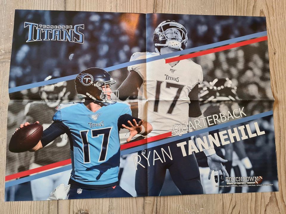 NFL Football Poster - RYAN TANNEHILL - Tennessee Titans in Bremen