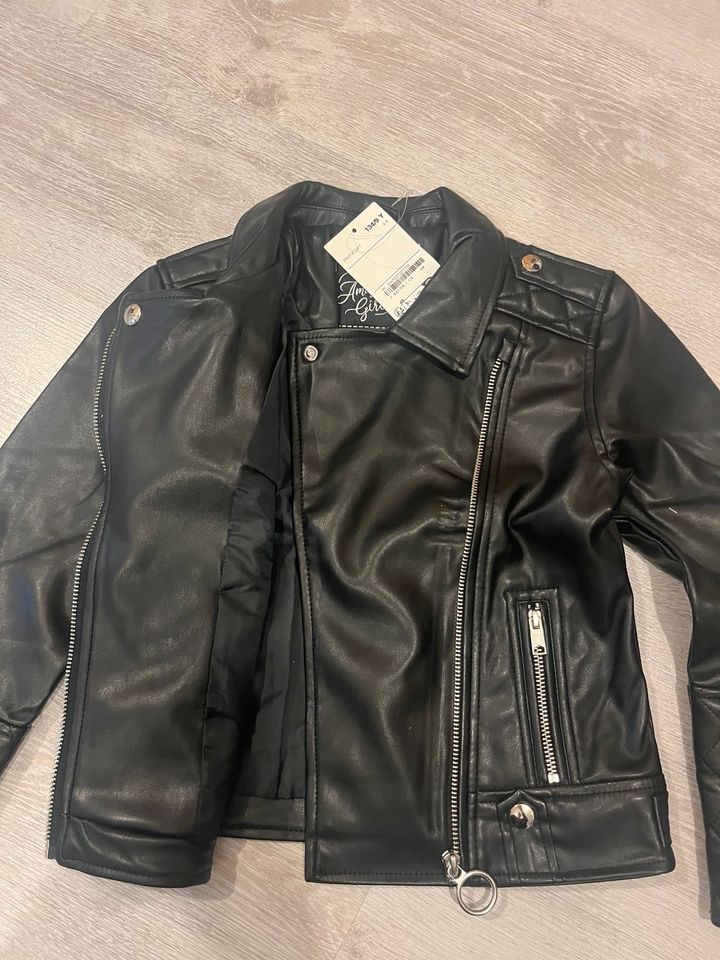 Lederjacke Bikerjacke Mädchen 134 C&A in Datteln