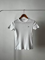 Lacoste Feinripp T-Shirt Weiß XS Damen Hamburg-Mitte - Hamburg Neustadt Vorschau