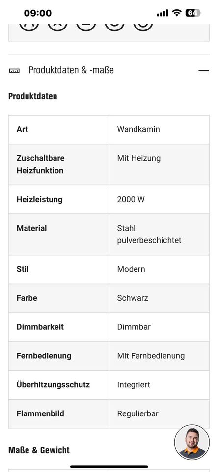 Kamin elektrisch in Halle