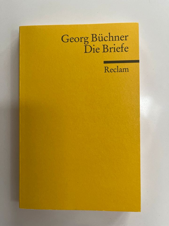 Georg Büchner, die Briefe, Reclam Verlag in Großostheim