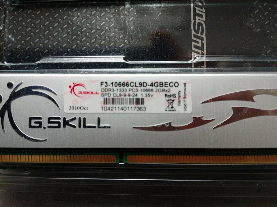 G.Skill 4 GB(2x2 GB) DDR3- 1333  Arbeitsspeicher in Leidersbach