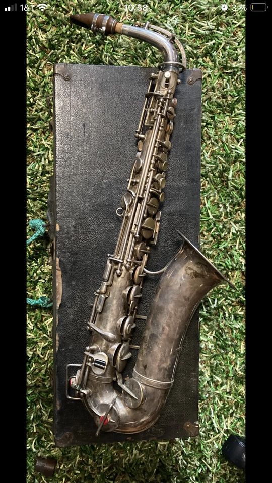 Alt Saxophone Hawkes and Son Vintage Saxofon Pre 1930 London in Au