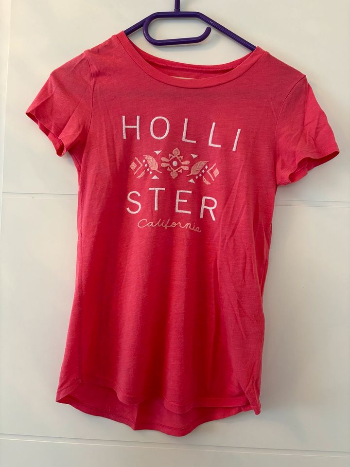 Rosafarbenes T-Shirt, Hollister, Gr. XS in Linsengericht