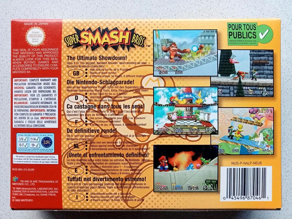 Super Smash Bros. Für Nintendo 64 in Bunde
