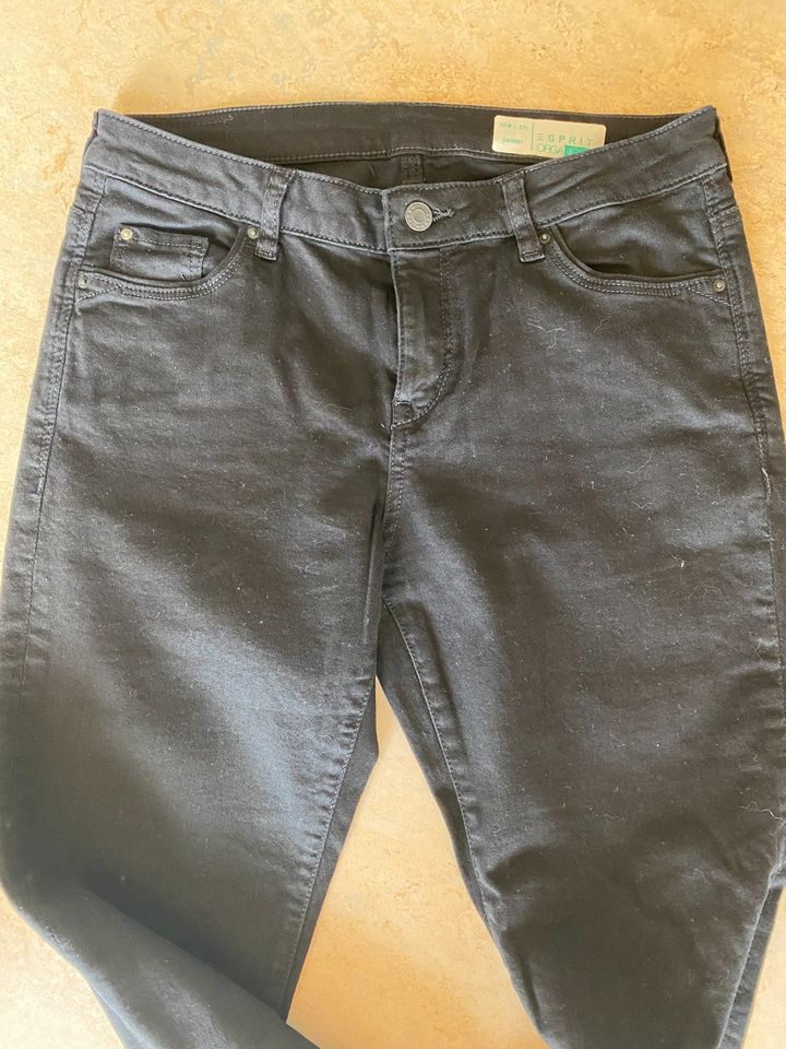 Esprit, Skinny, Jeans, Hose, Gr. 30/32, schwarz, 2 x getragen in Beratzhausen