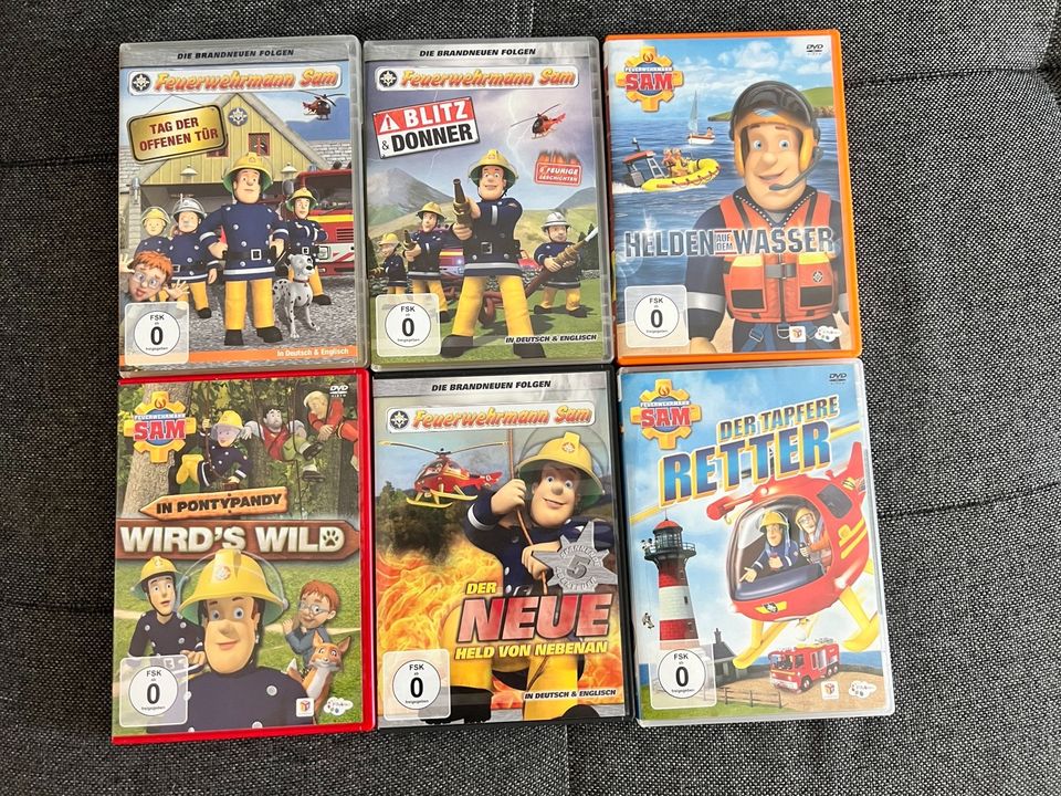 Feuerwehrmann Sam, 6 DVD`s , Filme in Bad Driburg