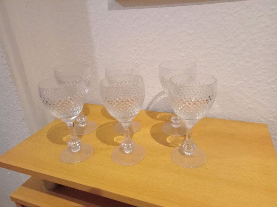 6 bleikristall  Gläser  zusammen in Frankfurt (Oder)