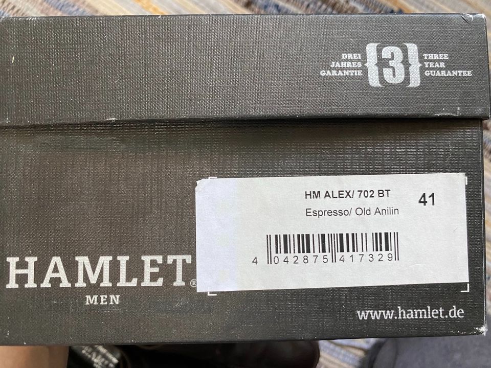 Leder Anzugschuhe von Hamlet (HM ALEX - Gr. 41 - Espresso) in Eppelborn