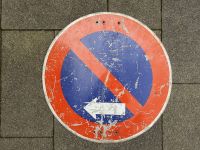 Straßenschild Verkehrszeichen eingeschränktes Halteverbot gross München - Sendling-Westpark Vorschau