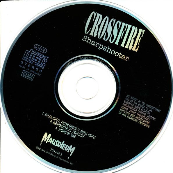 Crossfire (Cross Fire) - Sharpshooter ''CD'' (1. Press Mausoleum) in Herzogenrath