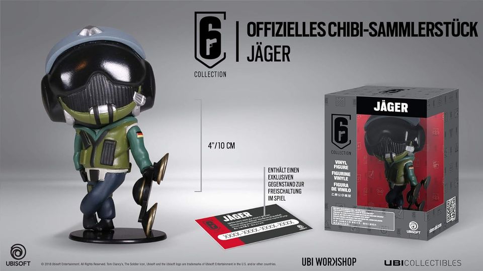 Ubisoft Six Collection - Jäger Figur (Rainbow Six Siege, Serie 1) in Langweid am Lech