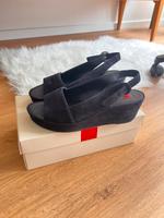 Högl Keilsandale Absatzschuh Peeptoe 39 blau Leder Nordrhein-Westfalen - Lippstadt Vorschau