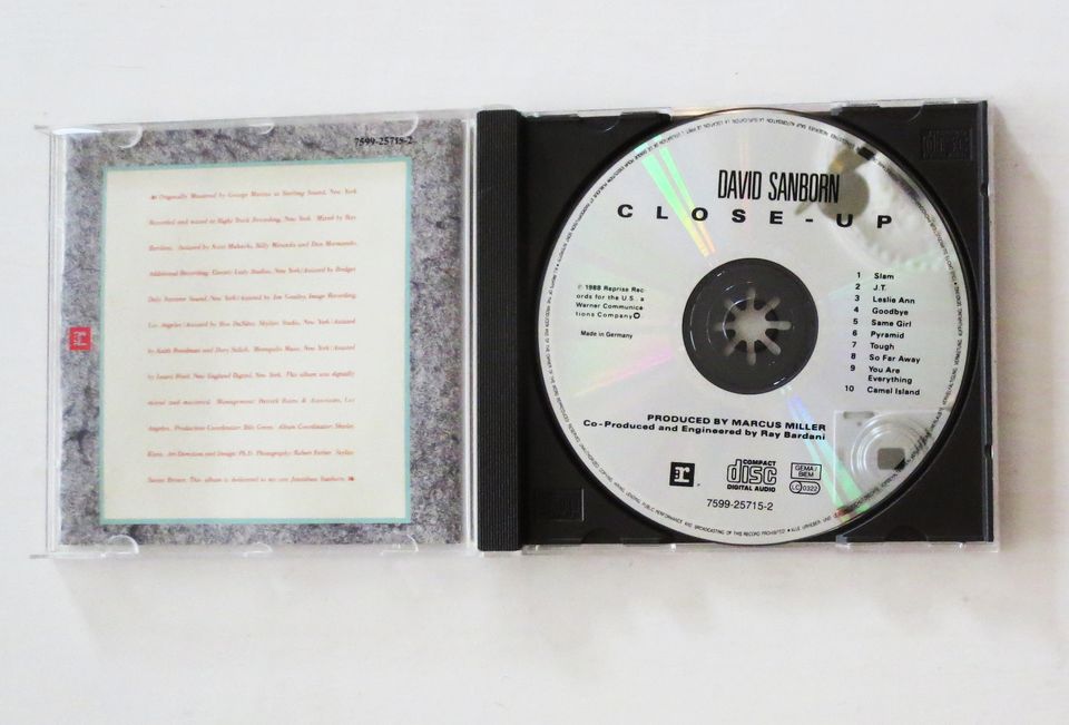David Sanborn - Closed Up ( CD von 1988 ) in Nettetal