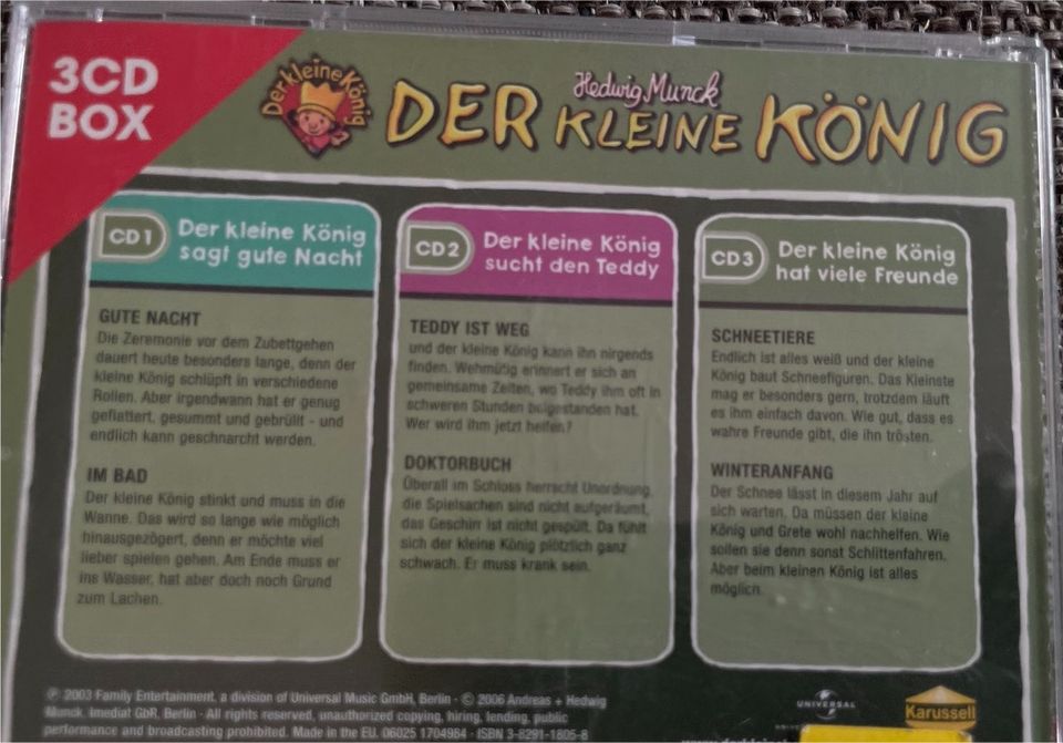 Kinder CDs Der kleine König 3+1 in Schwetzingen