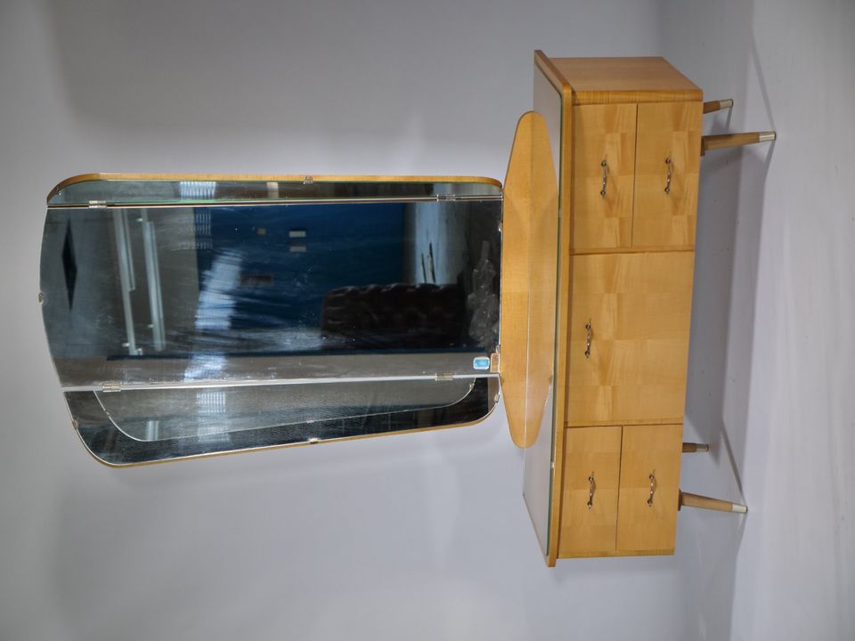50er 60er Jahre Kirschholz Schminktisch Vintage Sideboard Kommode in Mainz