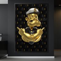 Wandbild Leinwand mit Rahmen, Popeye The Sailor Man , Luxus Deko Stuttgart - Stuttgart-Ost Vorschau