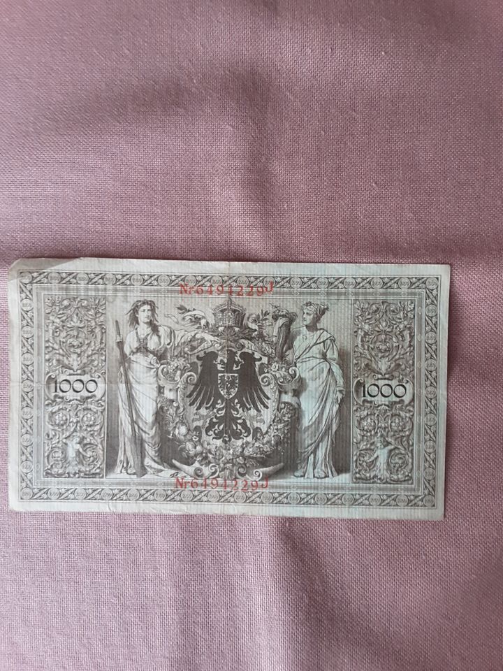 Reichsbanknoten Kassenschein in Bamberg