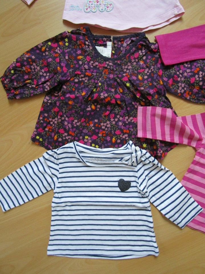 6x Pullover Shirt Gr.62 weiß pink lila Mädchen H&M Vertbaudet bpc in Abenberg