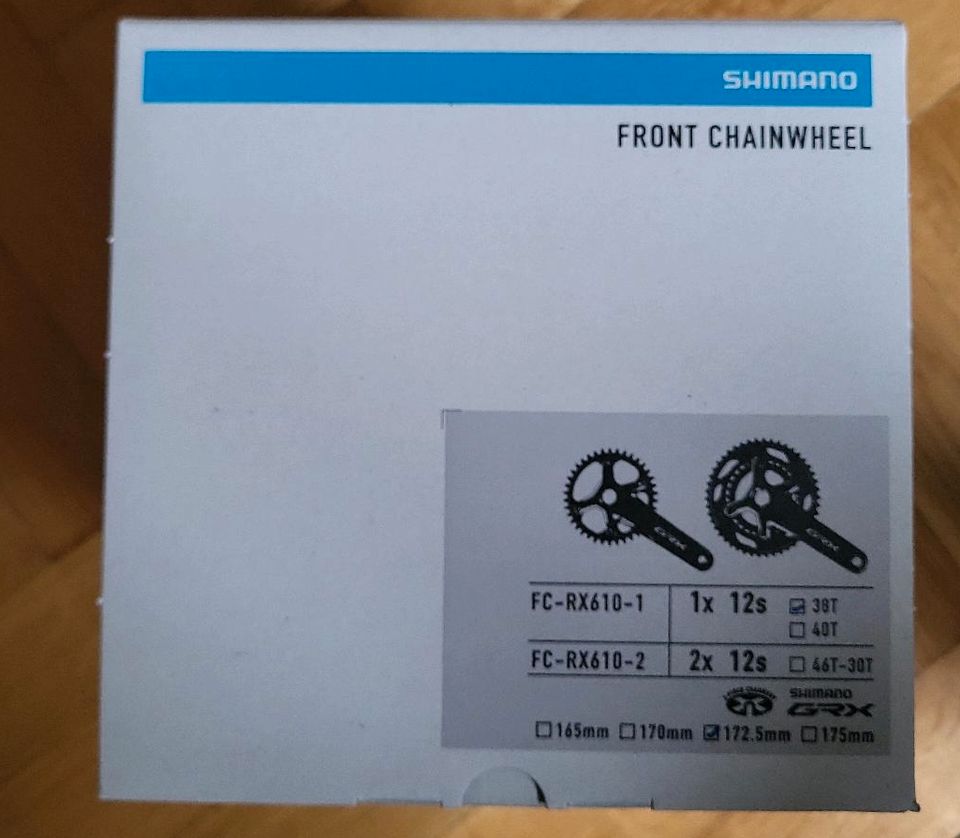 Shimano GRX-Kurbel 1x12fach FC-RX610 ***NEU*** in München