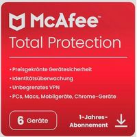 McAfee Total Protection Key 6 Geräte 12 Monate Virenschutz Sachsen - Riesa Vorschau