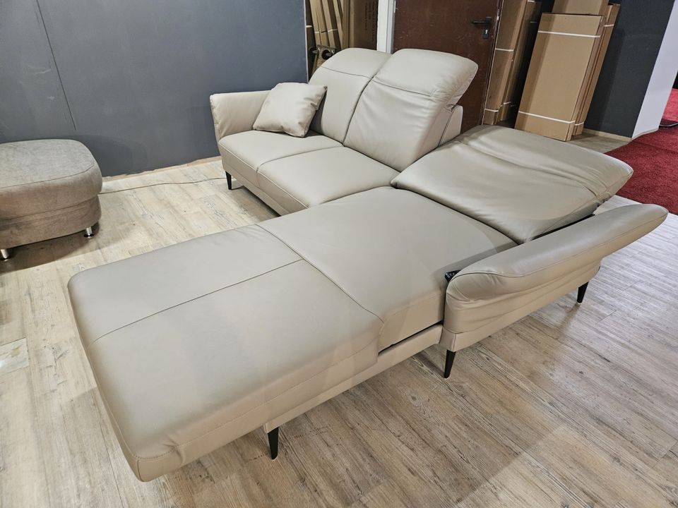 NEU ECHTLEDER Sofa Couch Wohnlandschaft mit Motor Relax Canape' % in Haltern am See