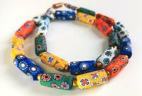 Millefiori Halskette. Vintage kette. Millefiori Glass Perlen Bielefeld - Bielefeld (Innenstadt) Vorschau