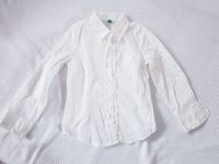 Bluse Hemd festlich Mädchen 110 116 Benetton weiß Süd - Niederrad Vorschau