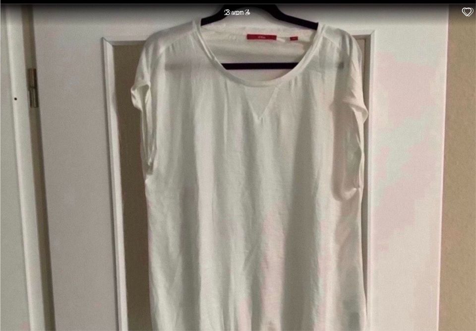 s Oliver Damen Bluse Shirt gr 42 weiß neuwertig in Köln