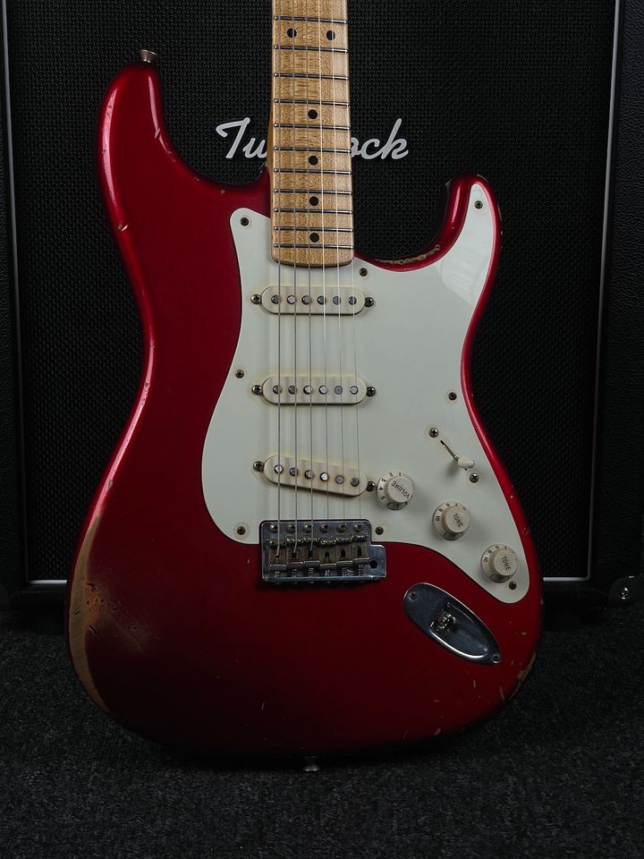 2008 Fender John Cruz 58 „Hot Rod“ Strat Rlc Candy Apple Red in Kiefersfelden