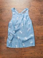 Top Jeanstop edc Ananas Shirt blau weiss Bayern - Traunstein Vorschau