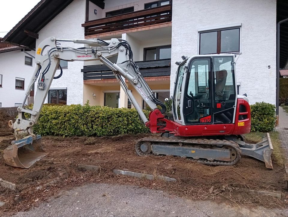 Baggerarbeiten Gartengestaltung in München