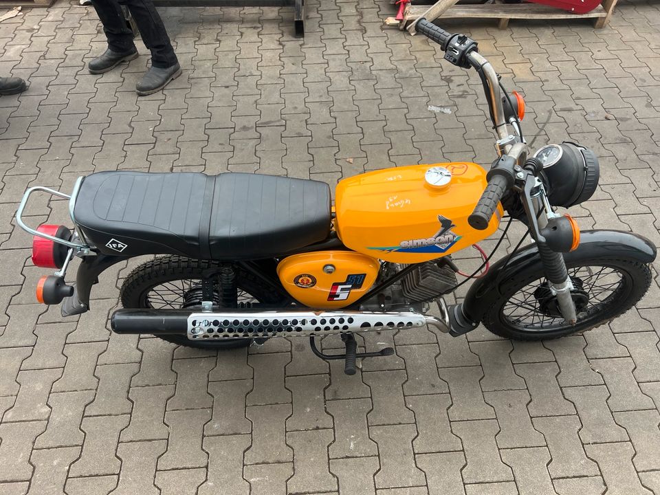 Simson S51 S51E Enduro 4-Gang 1982 Moped Mofa Roller A323 in Osterweddingen