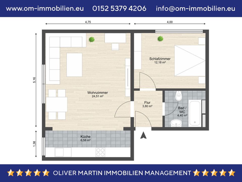 Vermietete 2-Zimmerwohnung mit Stellplatz in Wolfsburg-Neindorf! Meine Wohnung = mein Makler! in Wolfsburg