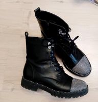 Stiefeletten, Boots, schwarz, Glitzer, Sneakers, Größe 38 Bayern - Dinkelsbuehl Vorschau