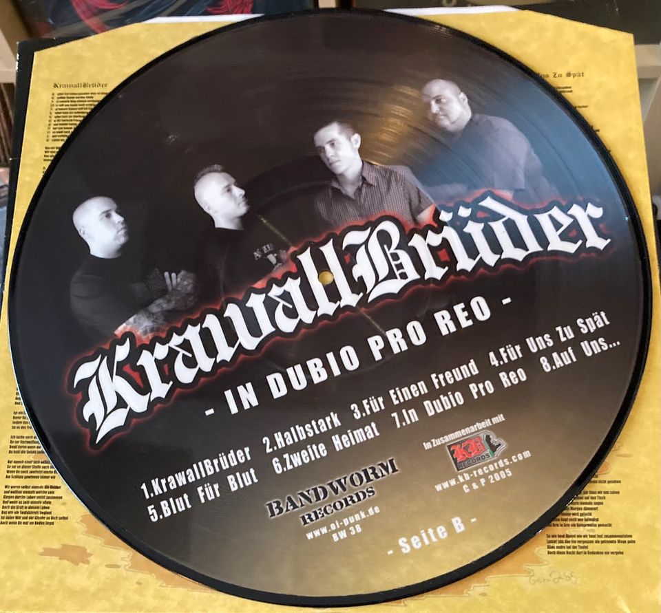 Krawallbrüder In Dubio Pro Reo Picture Disc 12“ LP Vinyl + 7“ in Westerstede