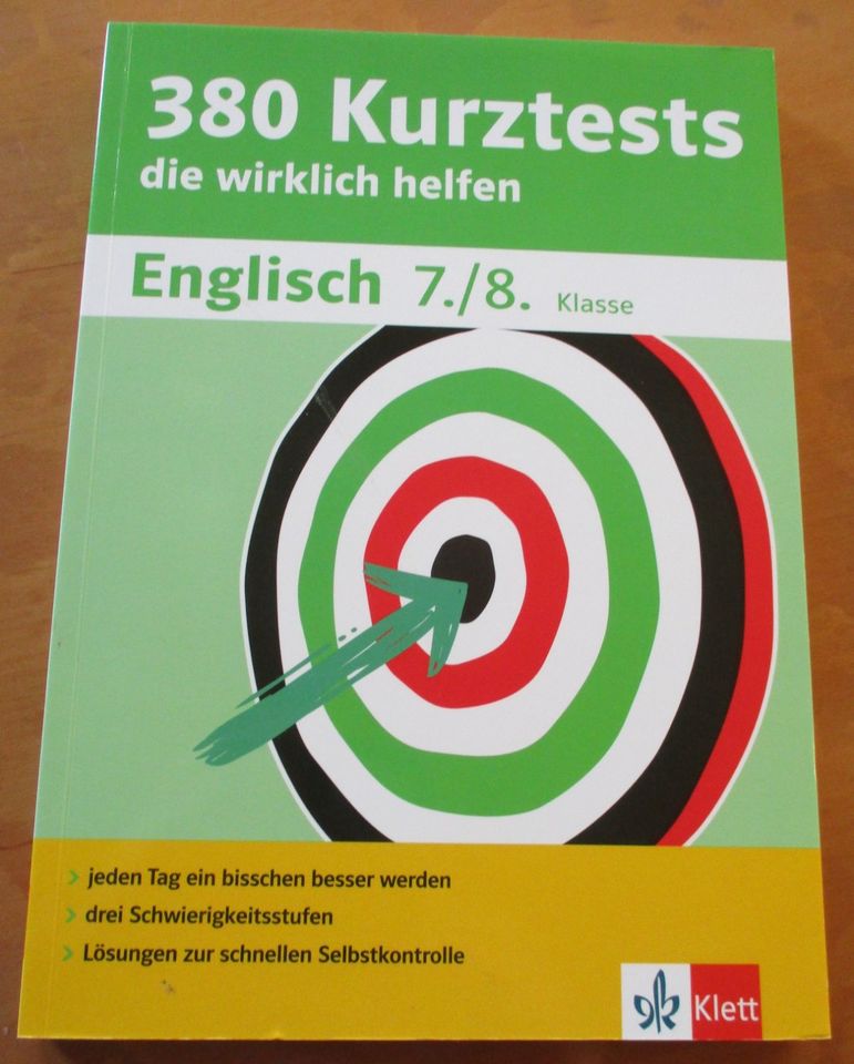 380 Englisch Kurztests Klasse 7/8, Klett in Braunsbach